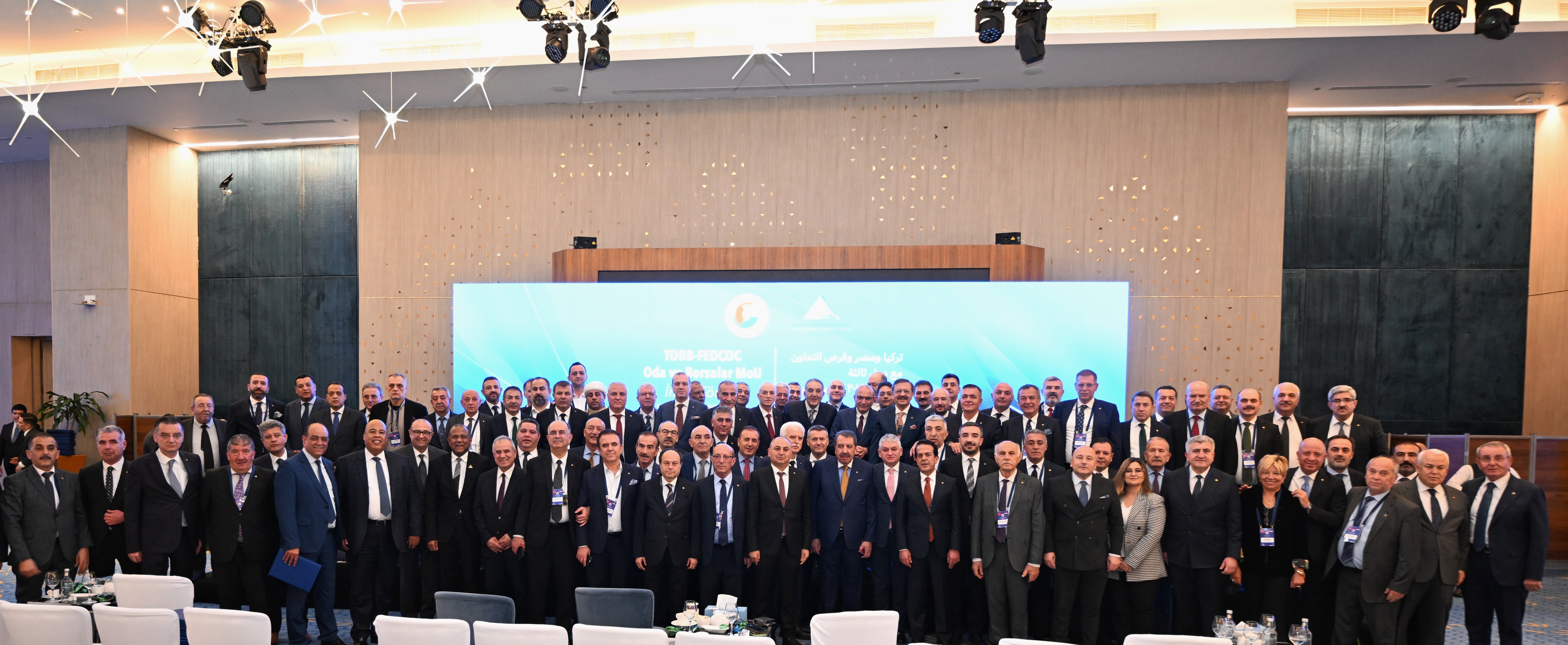 BOYTSO Başkanı Abdullah Genç Kahire'de Düzenlenen Türkiye-Mısır İş Forumuna katıldı