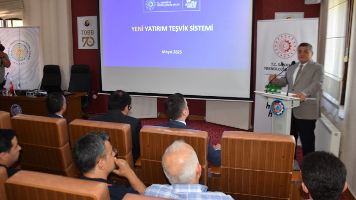 Boyabat TSO'da Yeni Yatırım Teşvik Sistemi Bilgilendirme Toplantısı yapıldı