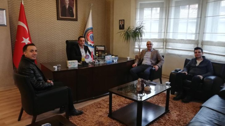 Vakıfbank Boyabat Şubesi VİNOV'un tanıtımı için Başkan Abdullah Genç'i ziyaret etti